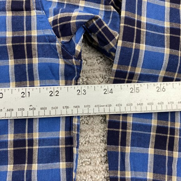 New Eddie Bauer Plaid Shirt Men Small S MBRY Harbor Button Down Polo Preppy NWT - Picture 9 of 10